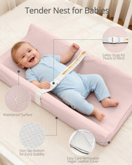 TAOCI baby changing pad non-slip base keeps changes stable on any dresser