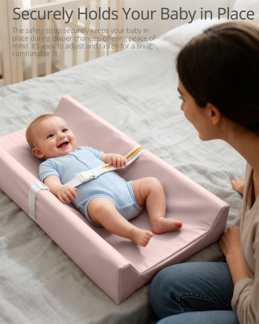 TAOCI baby changing pad removable cover with zipper for easy cleaning