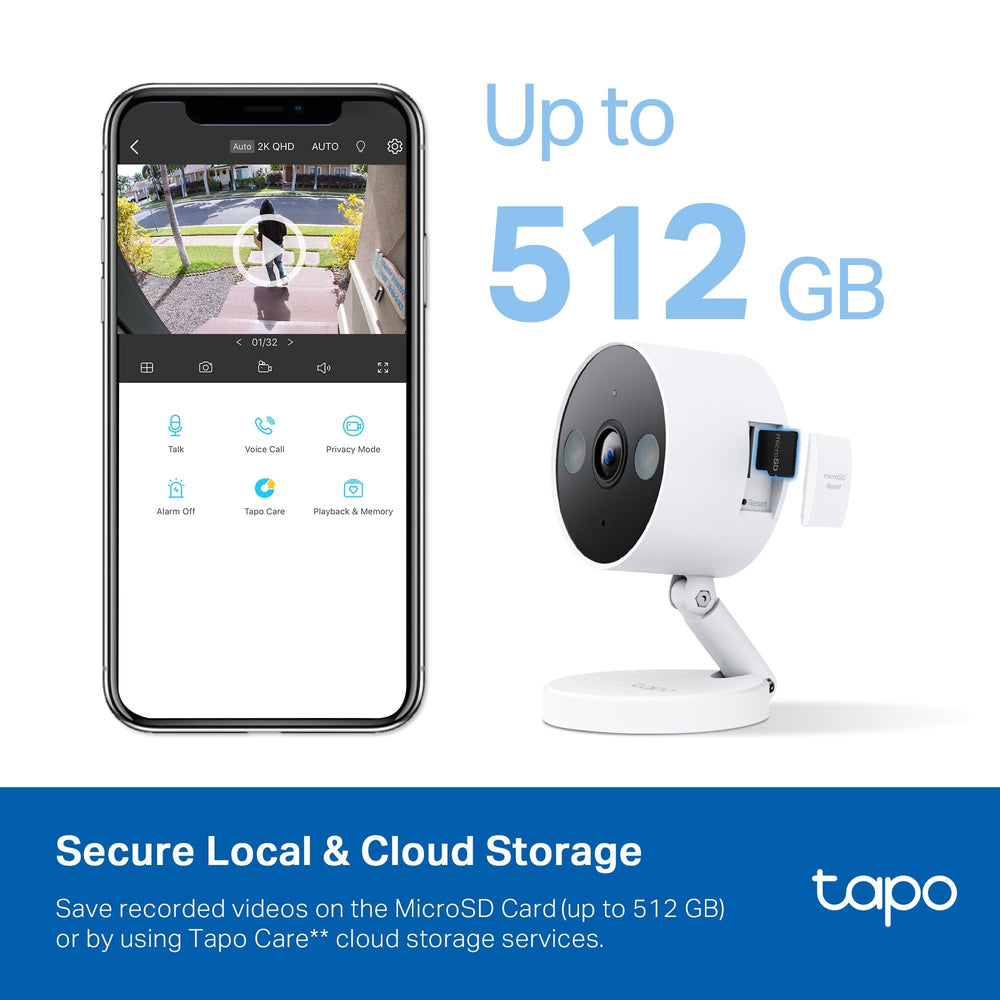Tapo C120 dual-spotlight illumination enhances nighttime visibility