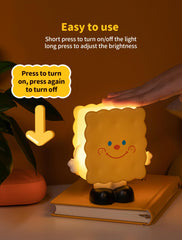 Tarinks Biscuit Night Light stepless dimming lets you customize brightness.
