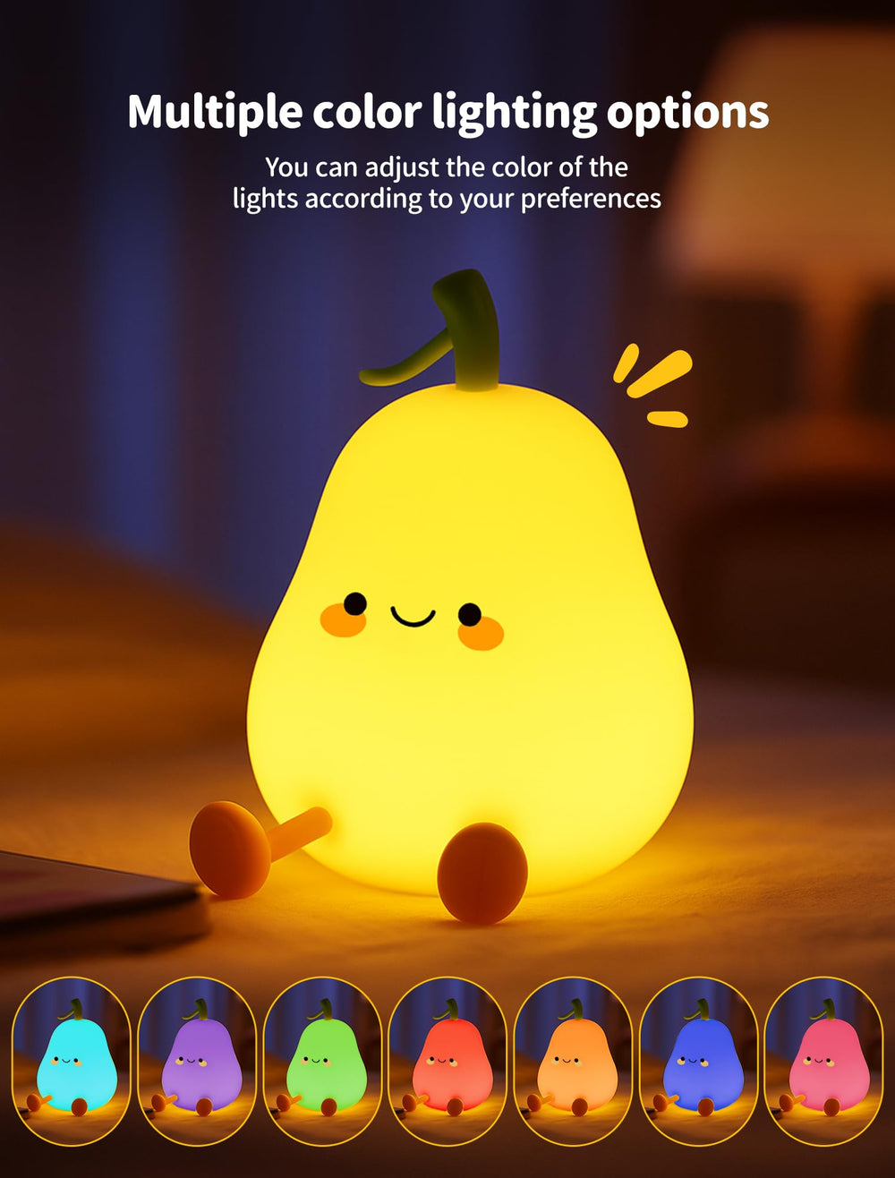 Tarinks Fruit Night Light Pineapple color-changing glow for cozy kids' rooms