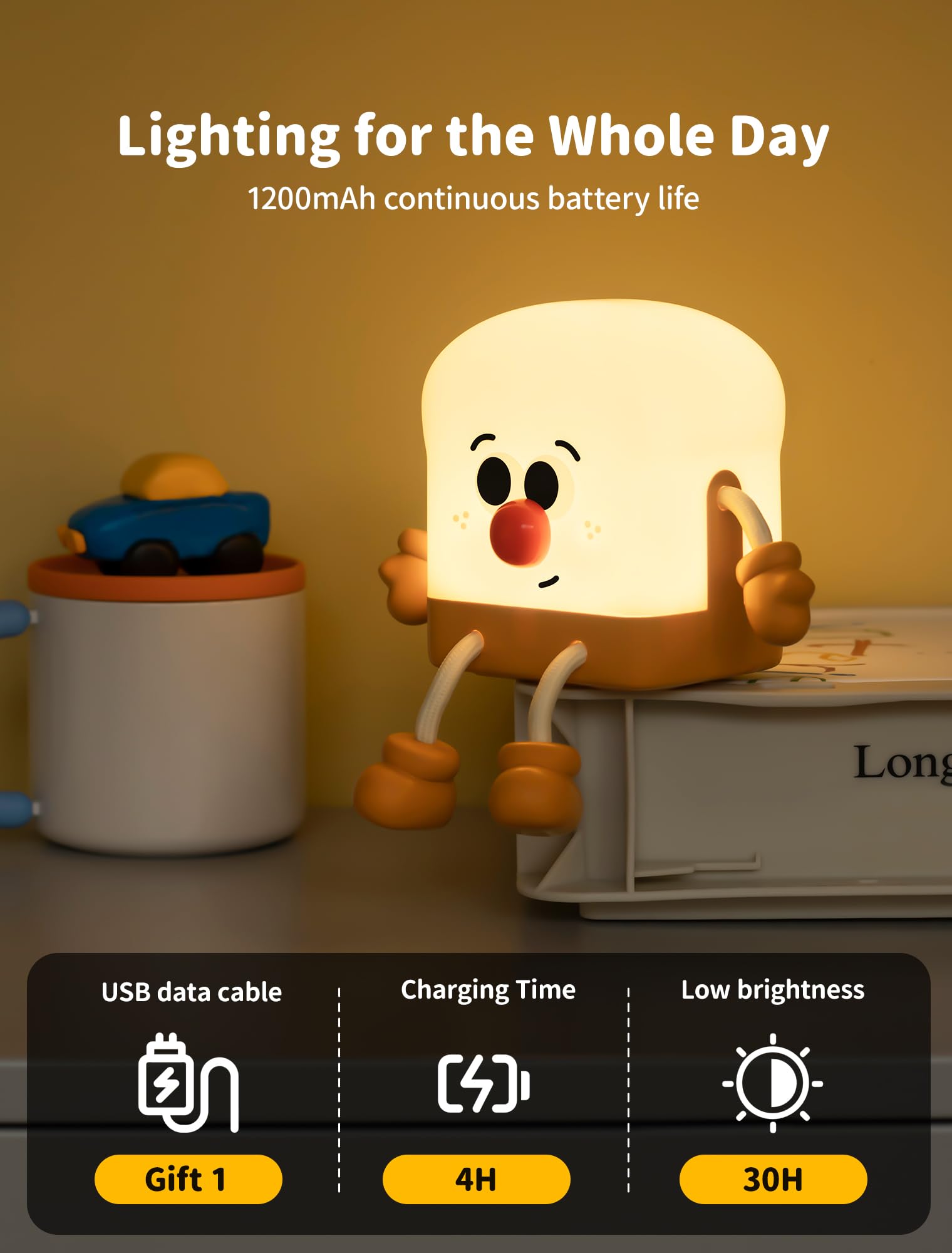 Tarinks Toast Night Light doubles as festive desk decor for the holidays