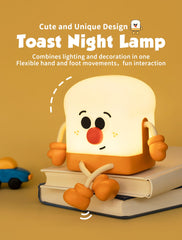 Tarinks Toast Night Light features a smiling face to spark kid-friendly bedtime routines
