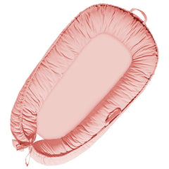 TARJODGY baby lounger pink cover for soft newborn comfort and safe lounging.
