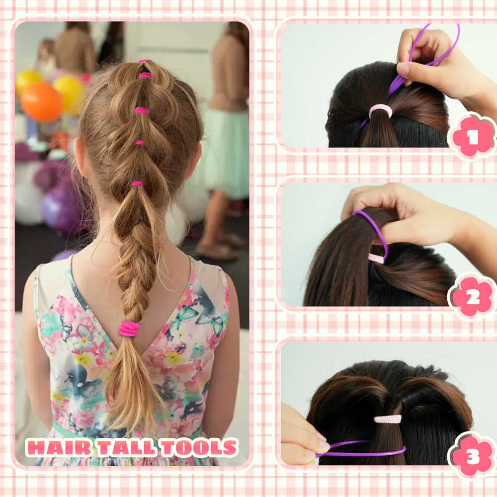 TaShow seamless bands offer gentle hold for ponytails and braids.