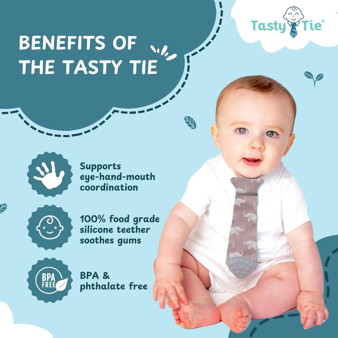 Tasty Tie soft organic cotton fabric offers comfy wear and touch.