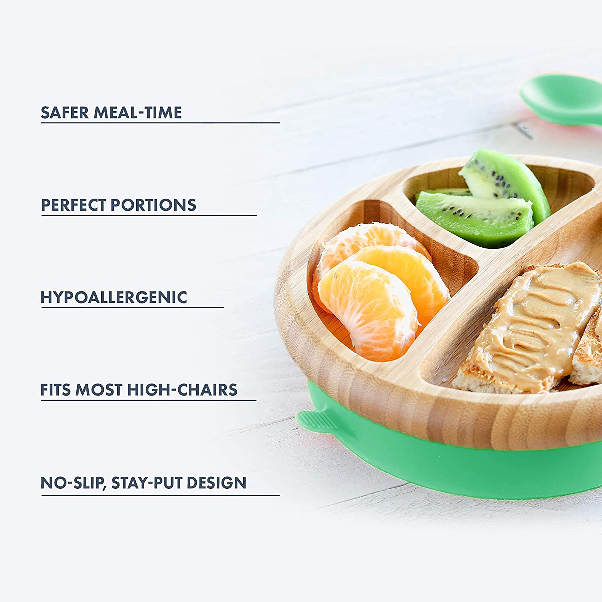 TATA AMG soft silicone-tipped spoons protect delicate gums during early feeding.