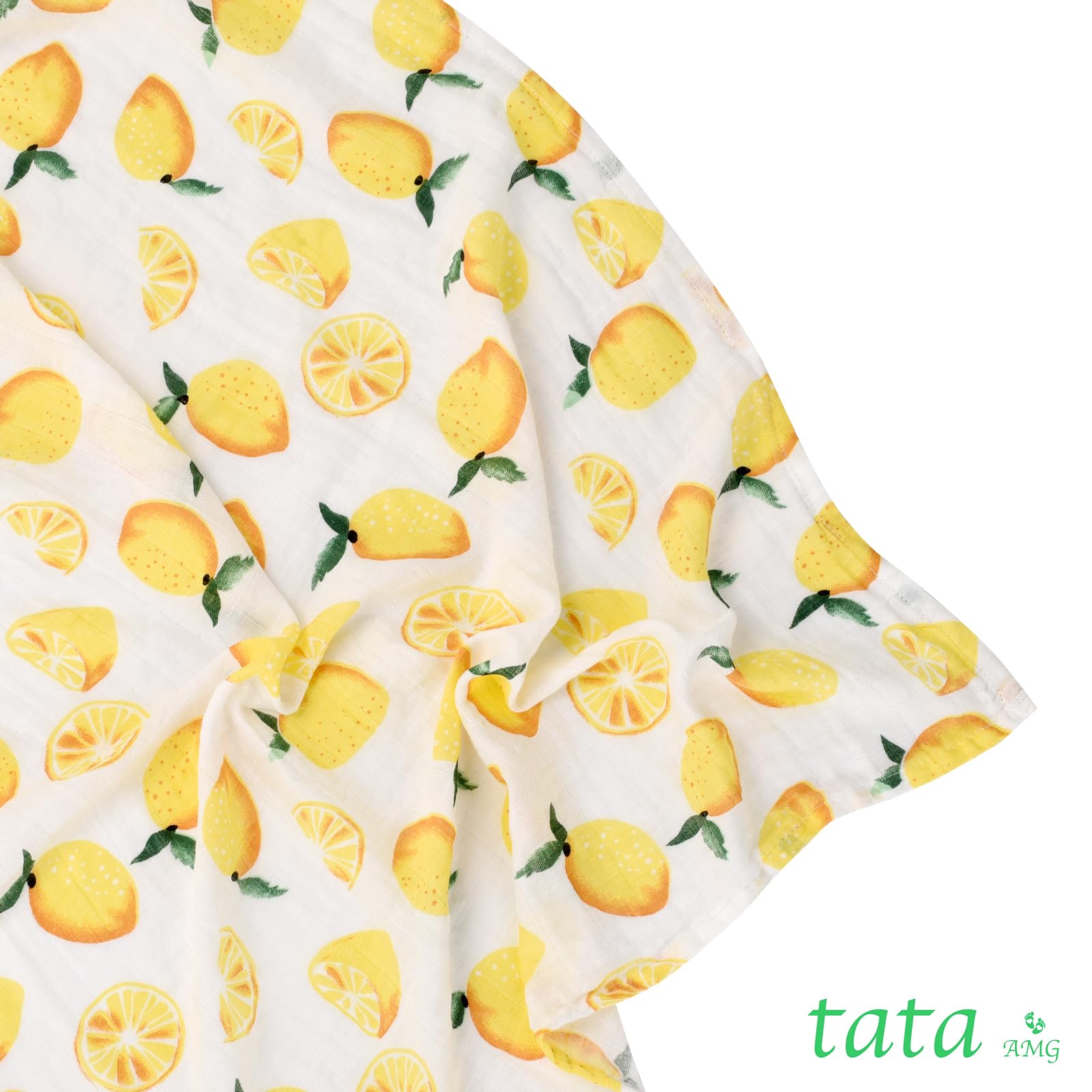 TATA AMG burp cloth and swaddle ready for everyday messes