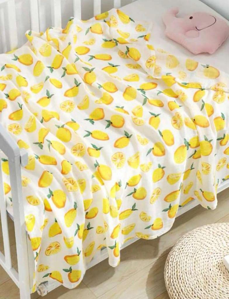 TATA AMG patterned swaddle options with florals and fruits