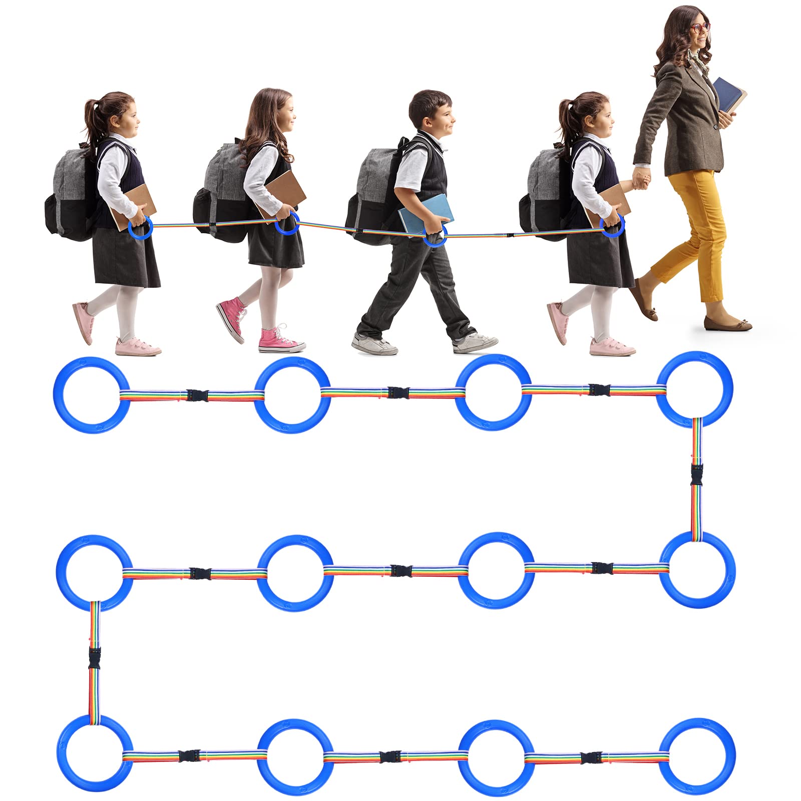 Tatuo 12-set toddlers walking rope packaging enabling quick line-up setup