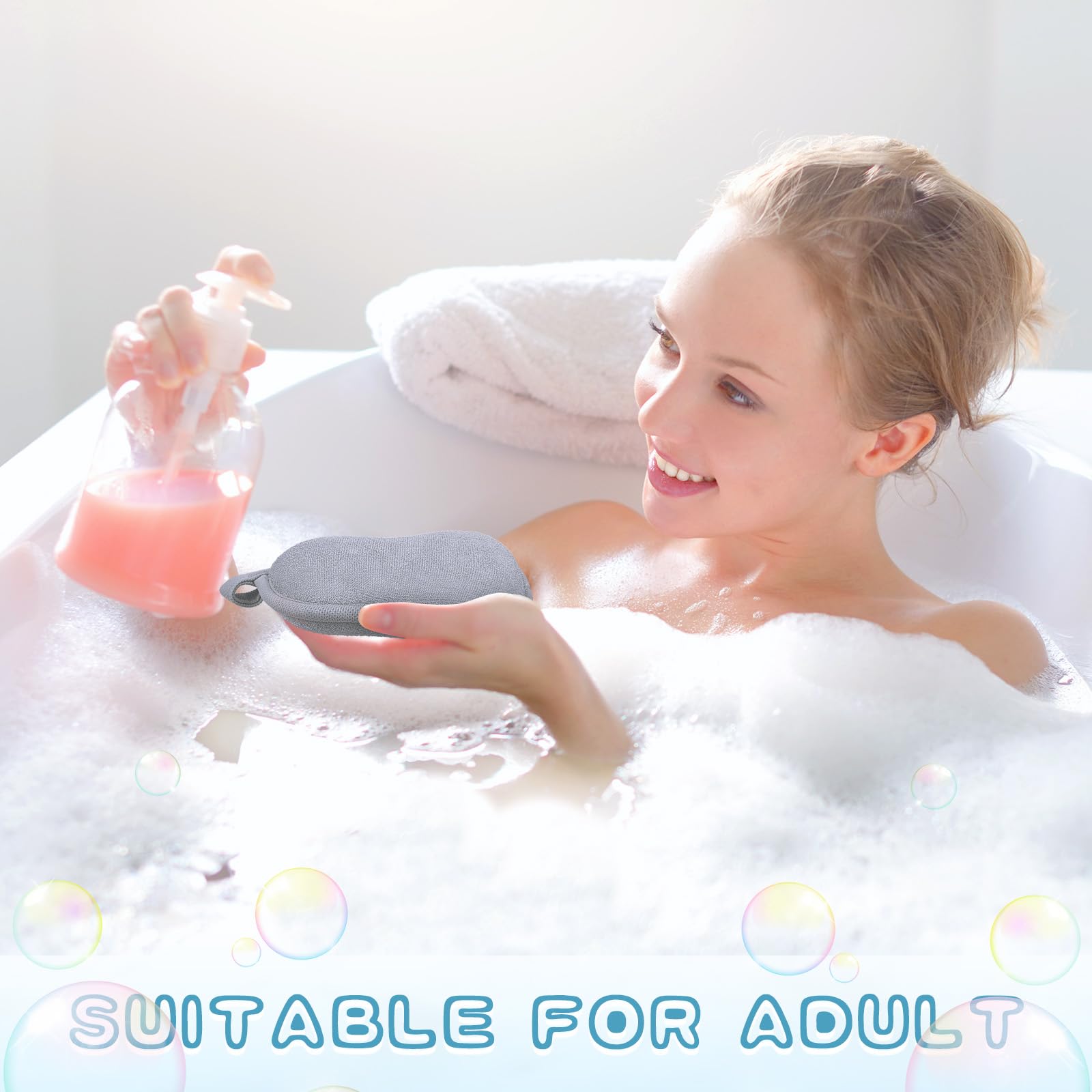 Tatuo four-piece set provides a ready supply for family baths.