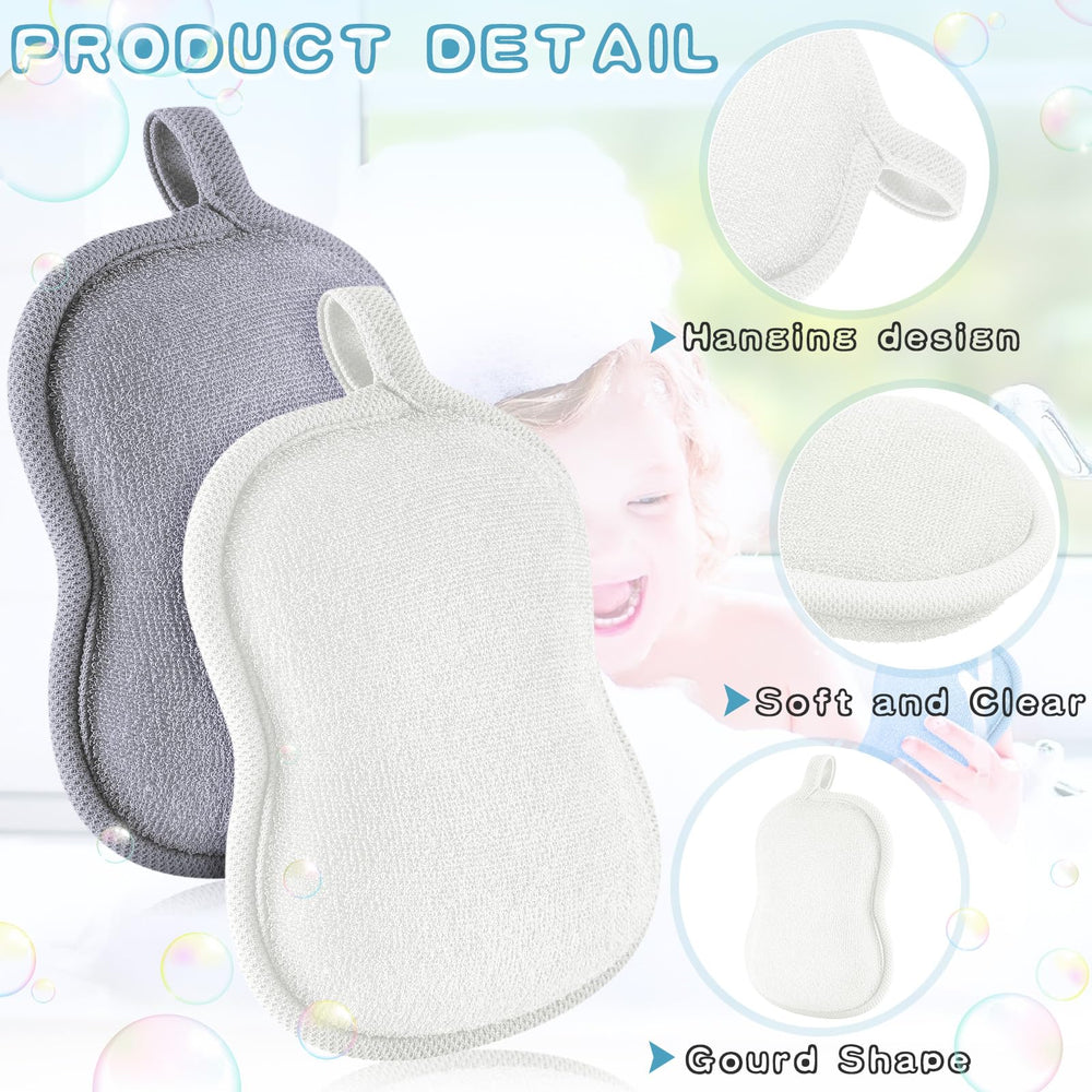 Tatuo baby bath sponge in gourd shape keeps bath time engaging for babies.