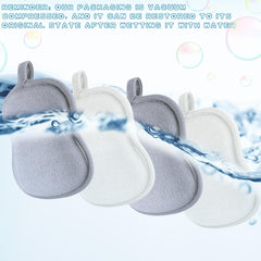 Tatuo two-tone grey and white sponge adds color to bath routines.