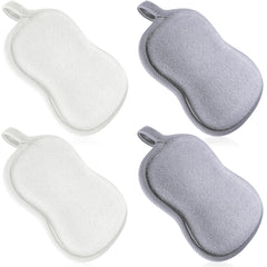 Tatuo baby bath sponge with soft cotton delivers gentle cleansing and rich foam.