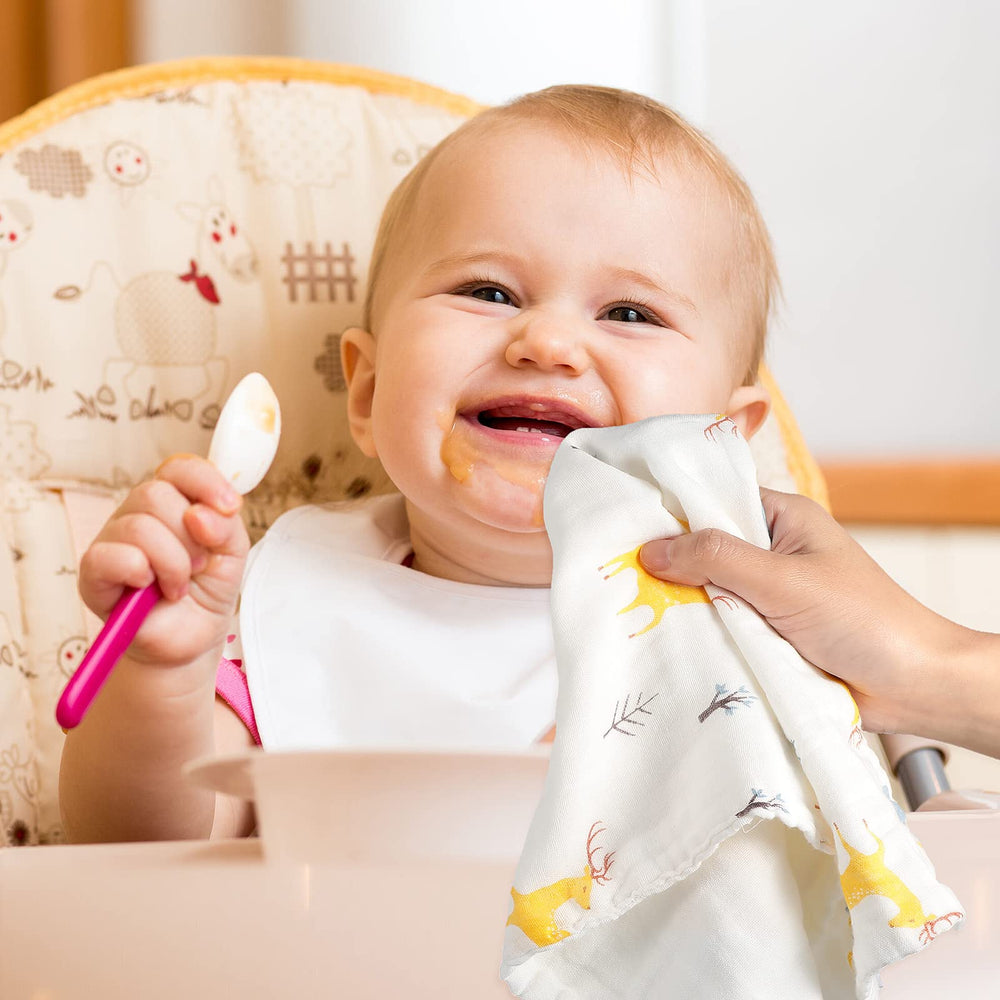 Tatuo burp cloth shows machine washable care for easy cleaning