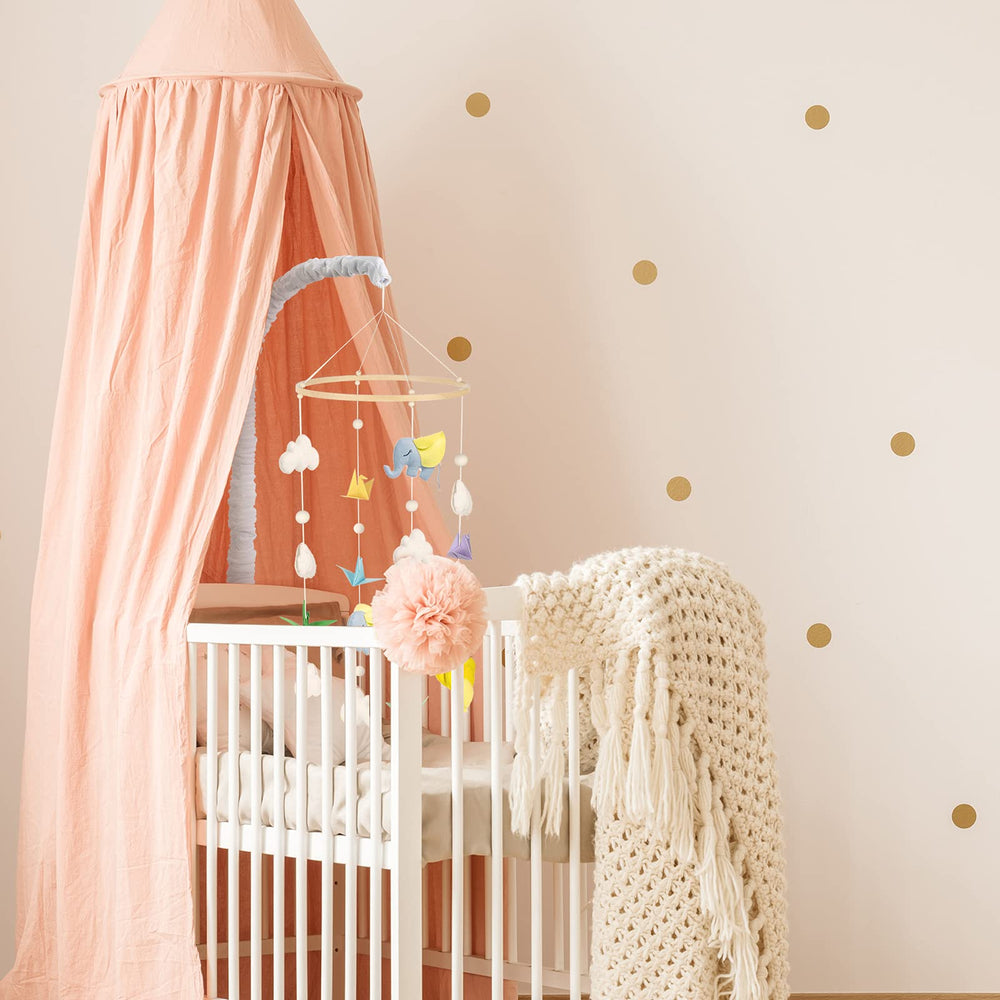 Machine-washable and low-dry care for busy nurseries.