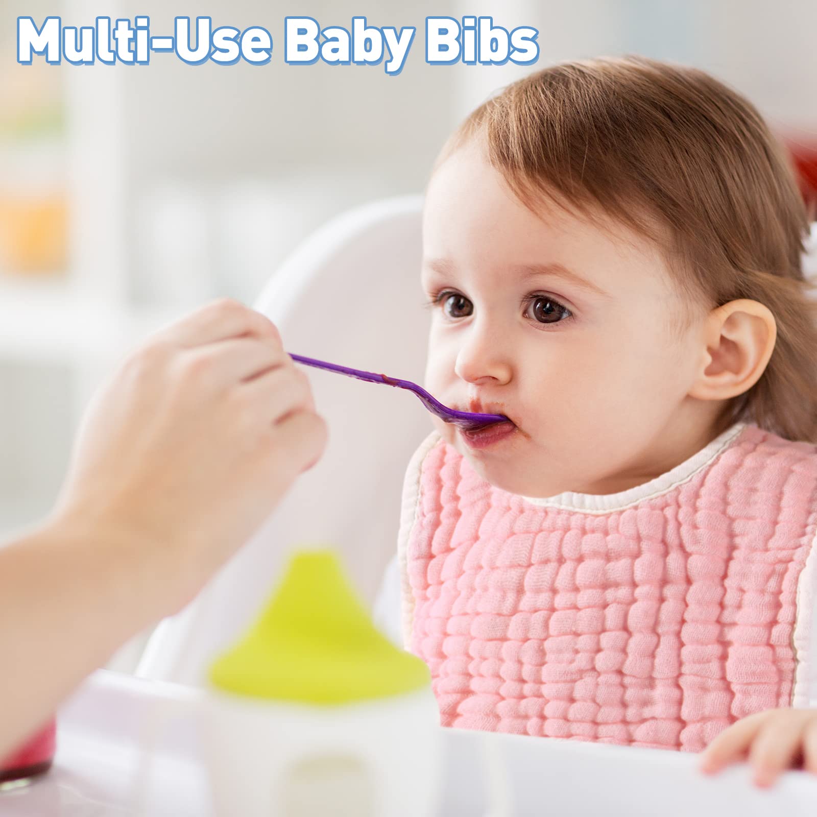 Tatuo easy-clean reusable bibs ready for daily use.