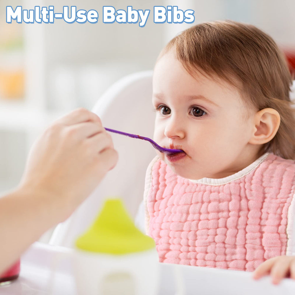Tatuo easy-clean reusable bibs ready for daily use.