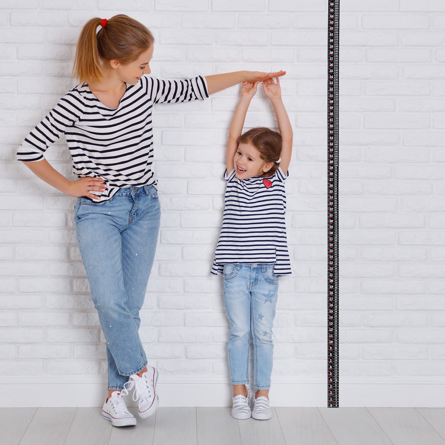 Tatuo wall growth chart installed in home or clinic for practical height recording.