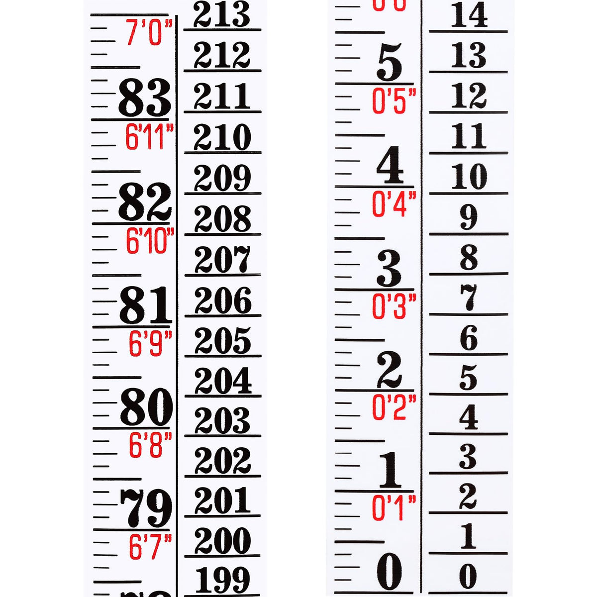 Tatuo growth chart wall labels with height indicator tape ruler for easy family measurements
