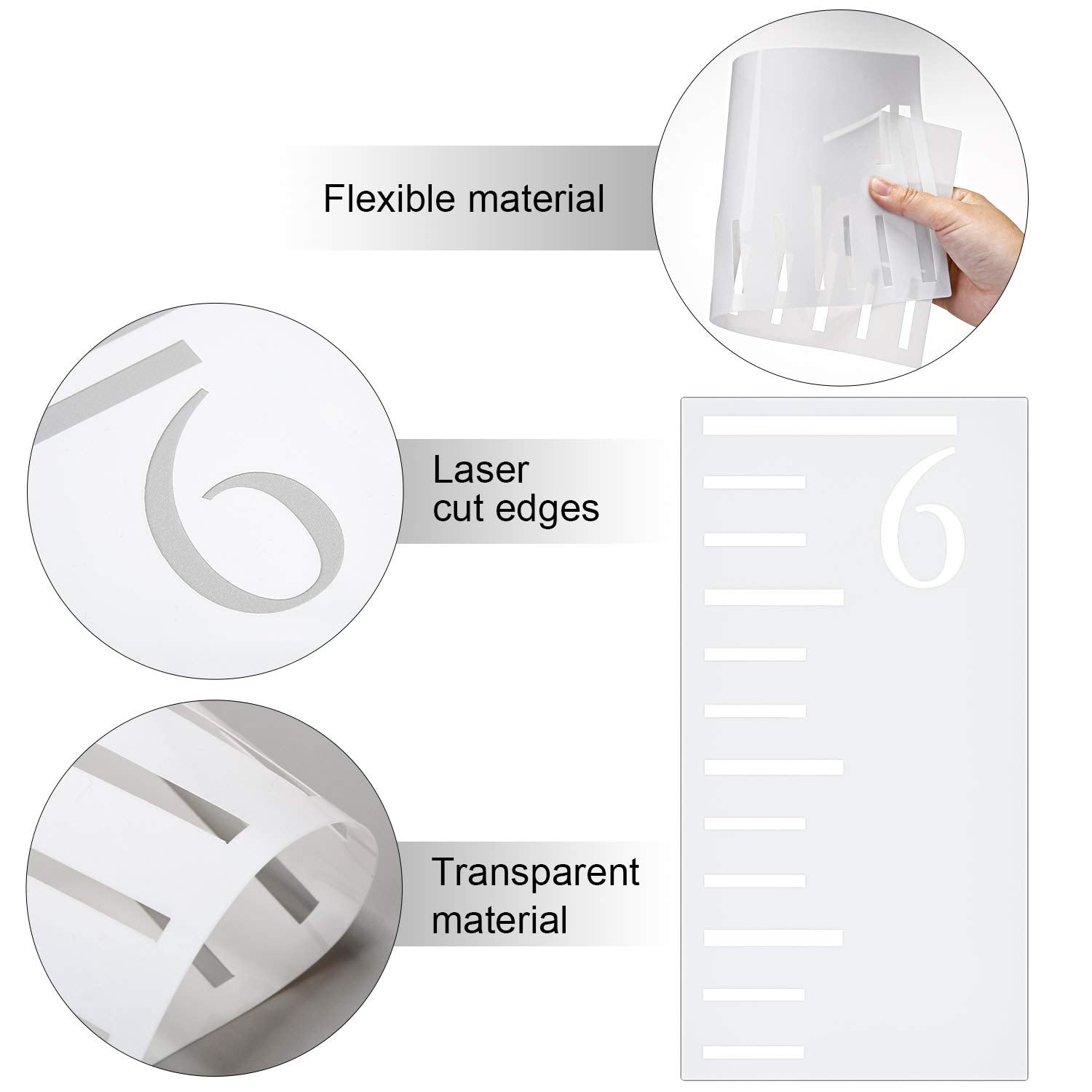 Tatuo reusable ruler template makes DIY growth charts easy and stylish.