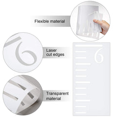 Tatuo reusable ruler template makes DIY growth charts easy and stylish.