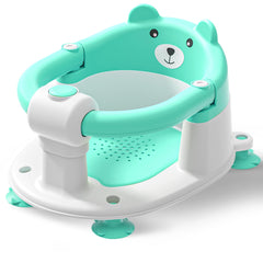 Tavlshero baby bath seat backrest provides ergonomic support during baths.