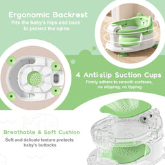 Tavlshero baby bath seat soft cushion provides gentle seating for comfort