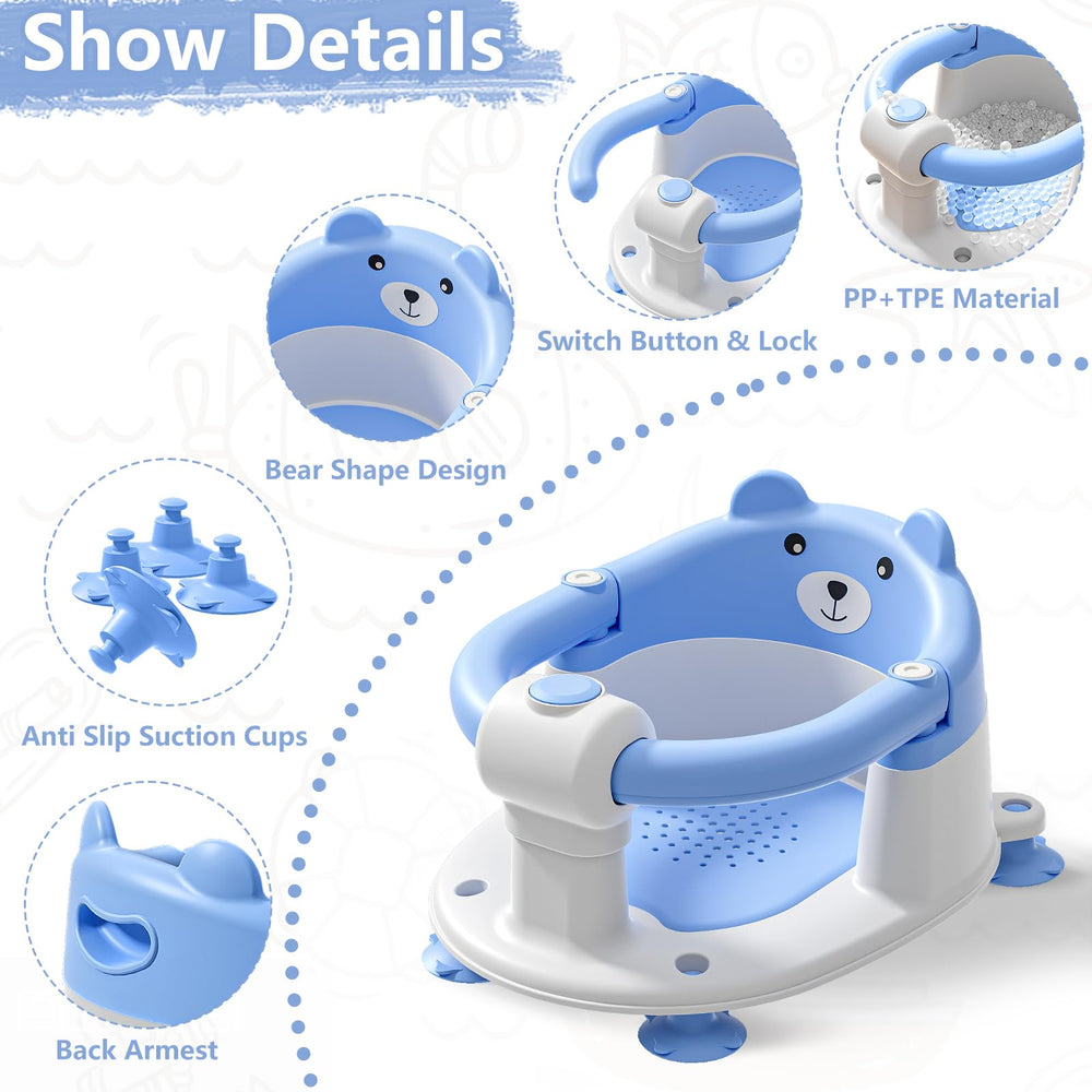 Tavlshero bath seat drainage mesh aids quick water drainage after baths.