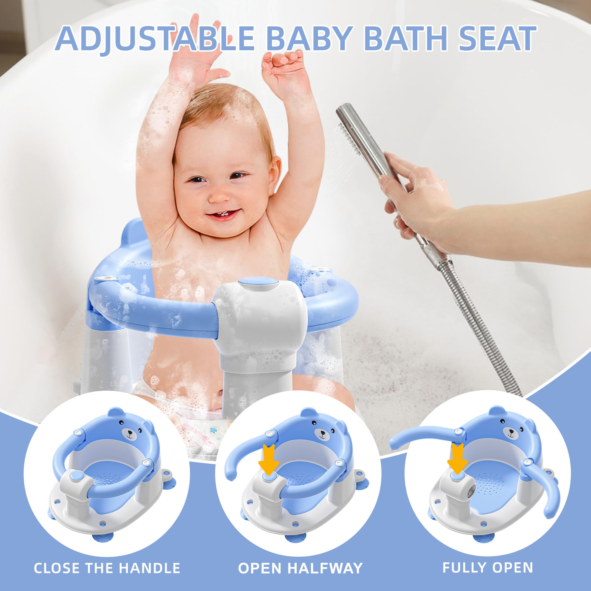 Tavlshero bath seat portable design is lightweight for travel and storage.