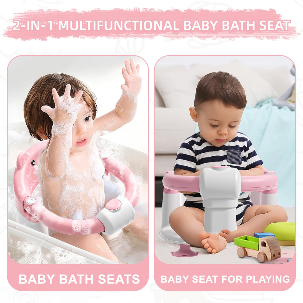 Tavlshero soft cushion provides comfortable seating during baths.