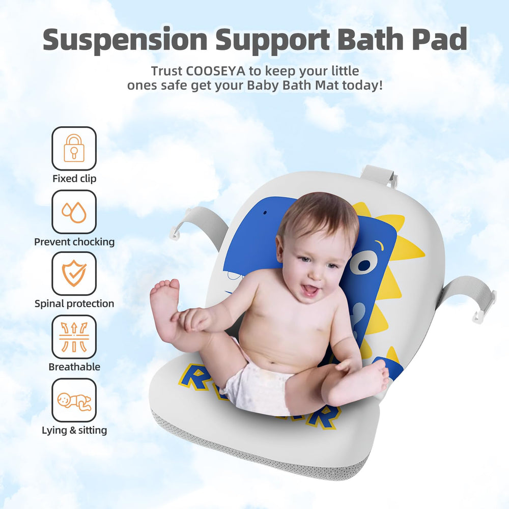 Tavlshero collapsible baby bathtub four corner support offers stable bottom and reduced tipping.