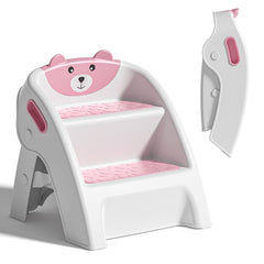 tavlshero folding-kids-step-stool-assembly shows quick 10-second setup for parents