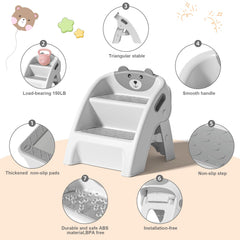 Tavlshero stool assembled in seconds for quick potty training.