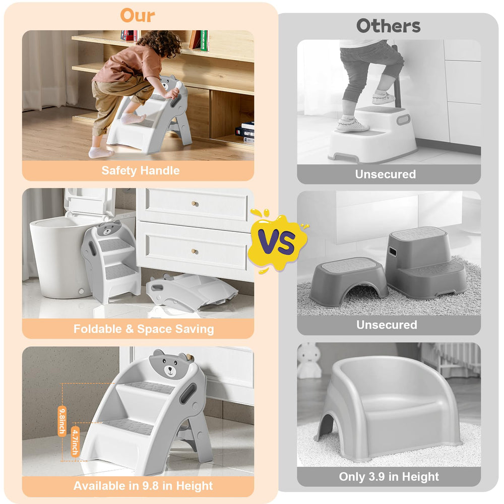 Tavlshero A-frame design provides stable footing for toddlers.