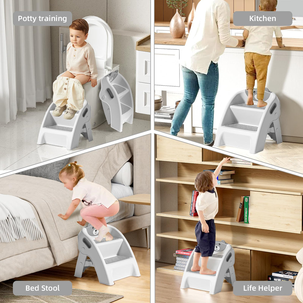 Tavlshero step stool with wide anti-slip steps prevents slips.