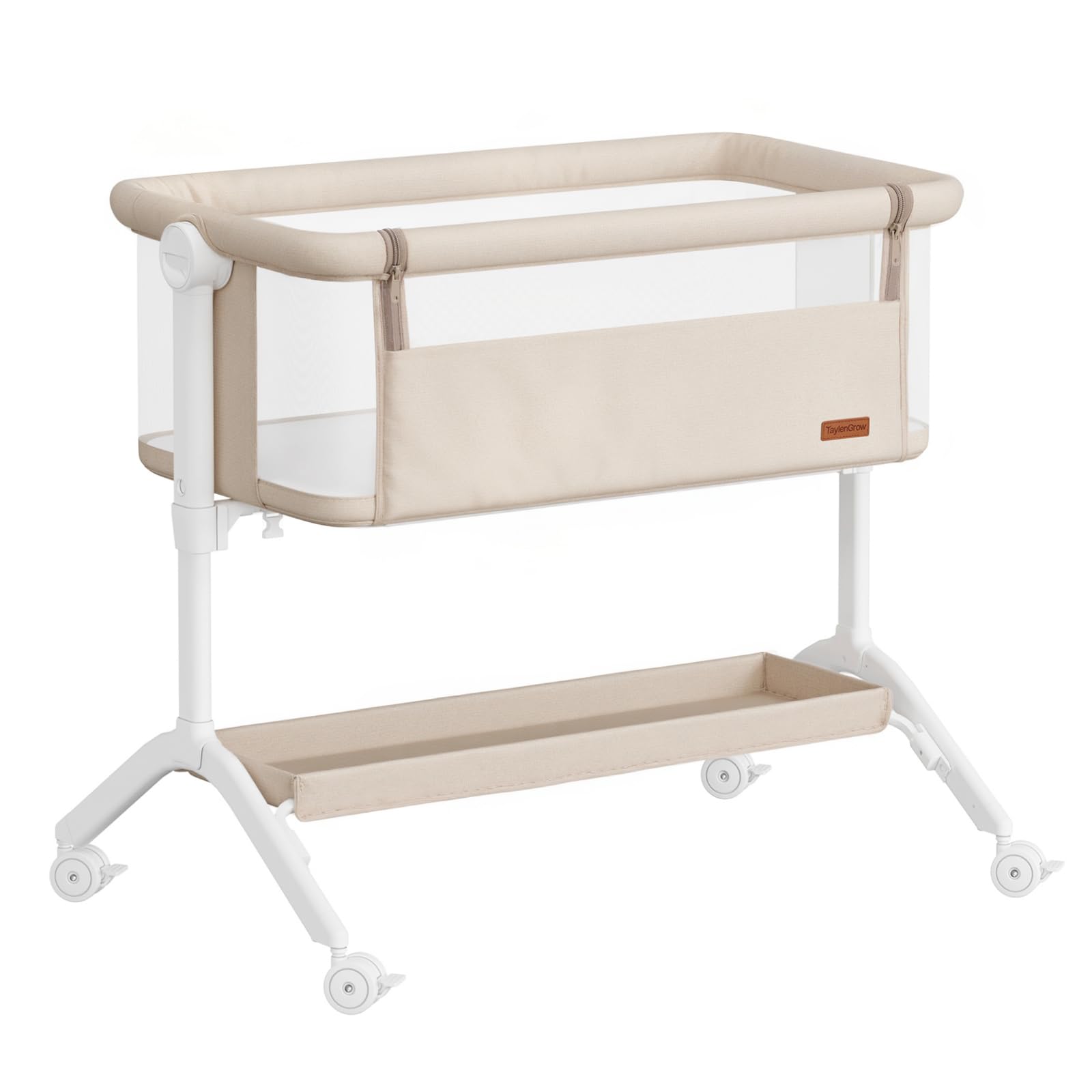 Taylengrow Baby bassinet beige color adds warm, neutral styling to your nursery.
