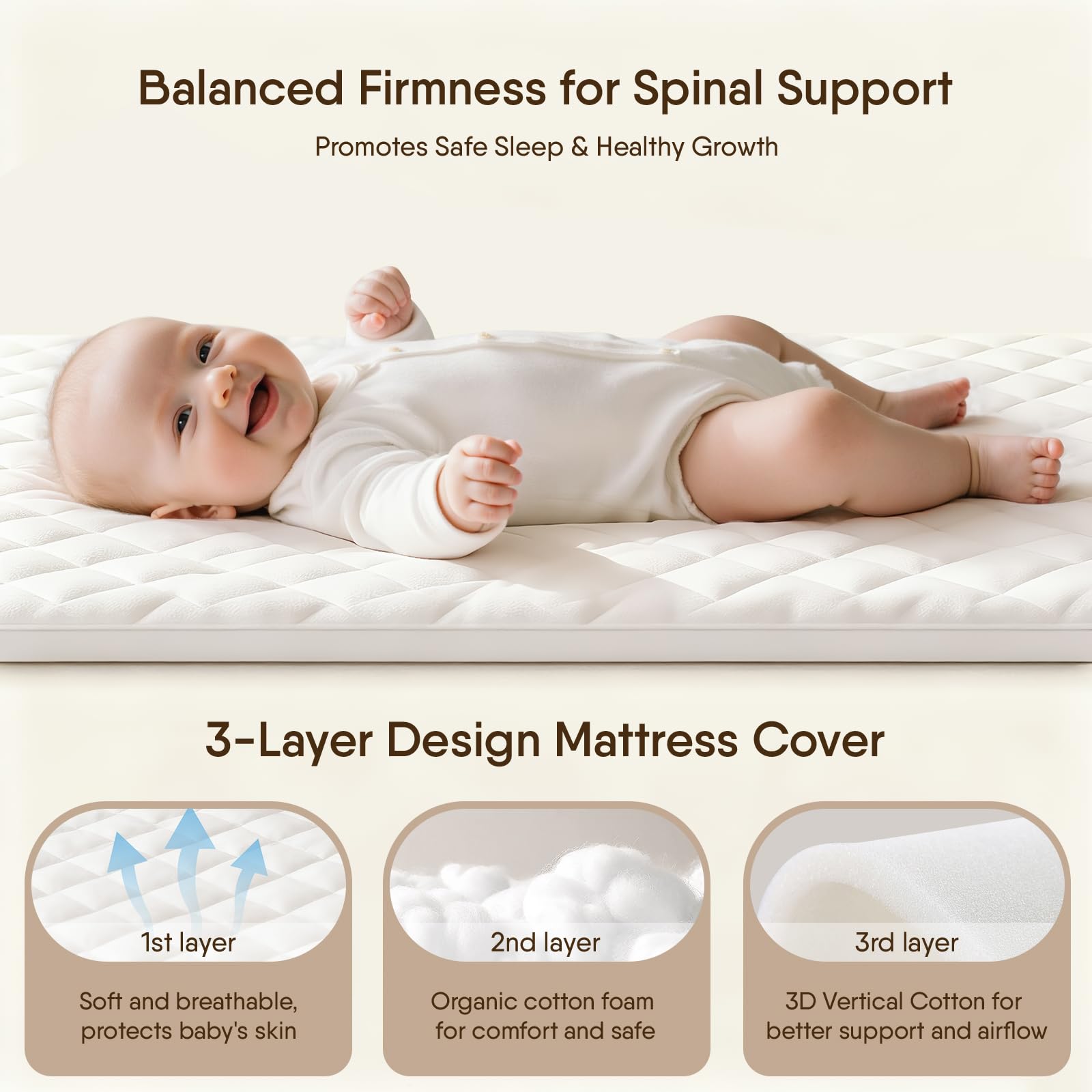 Taylengrow Baby bassinet locking wheels ensure safety when repositioning near bed.