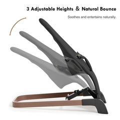 Taylengrow Baby Bouncer natural-bounce action demonstrated for soothing movement.