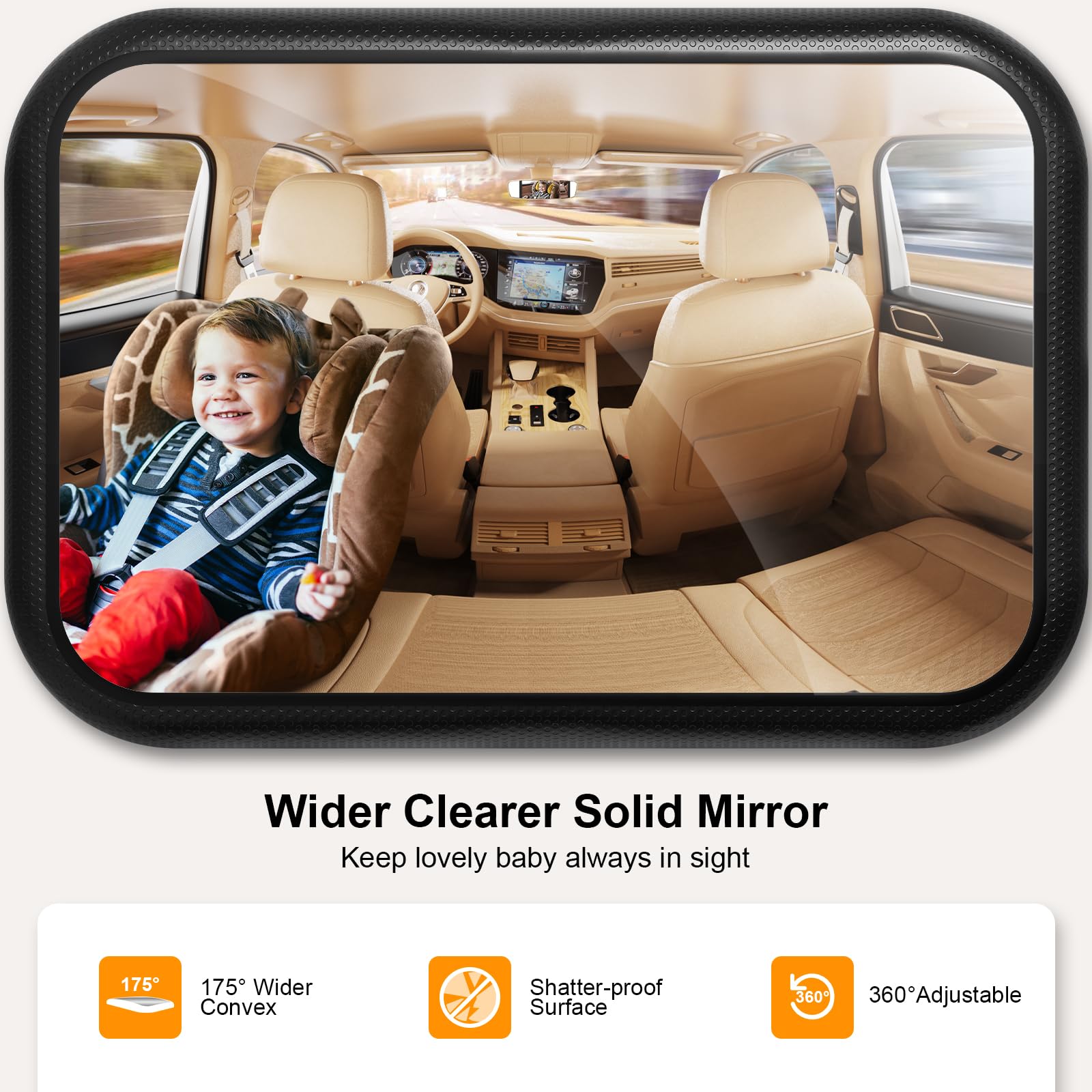 TAZENI exclusive hook clip ensures quick, secure headrest installation.
