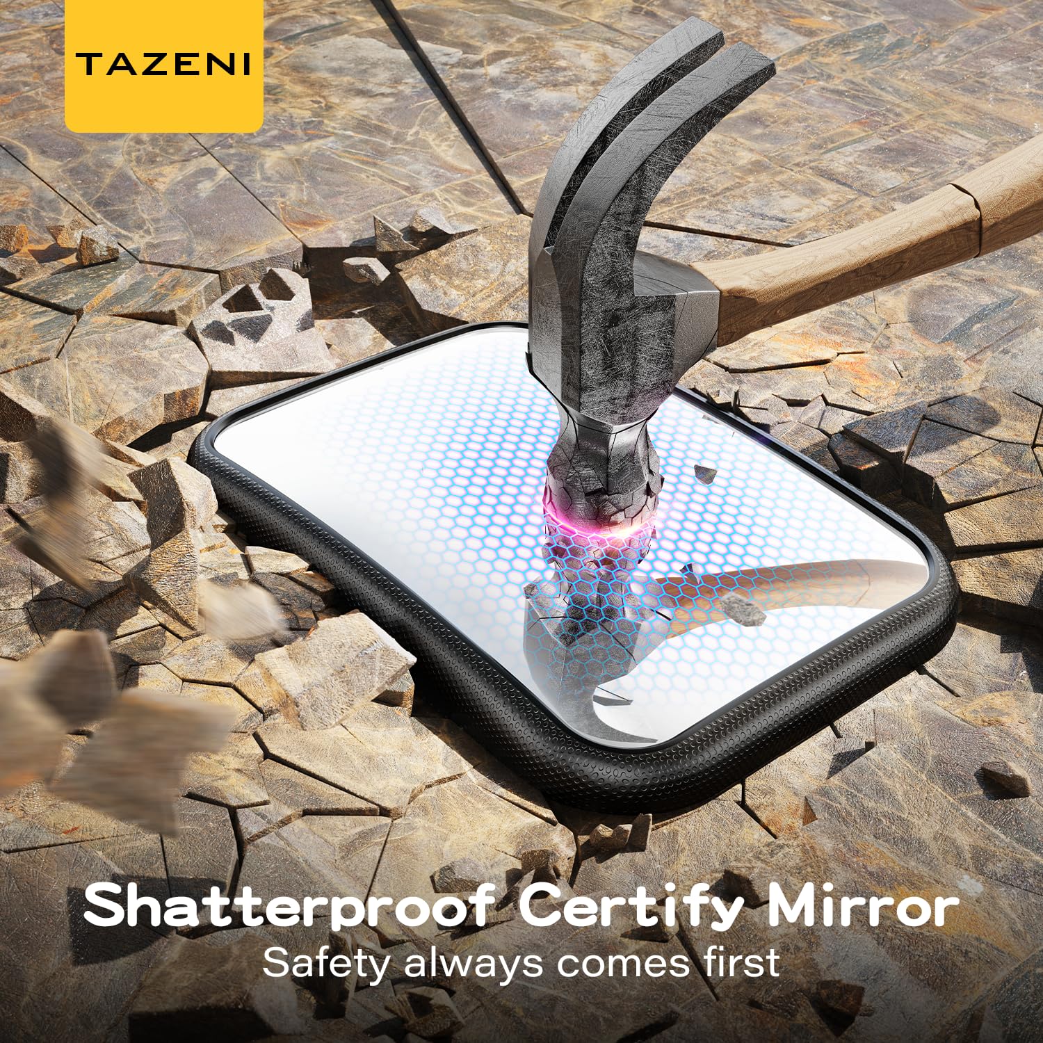 TAZENI quick tool-free installation on fixed headrests in seconds