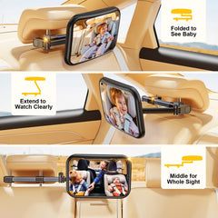 TAZENI ultra-clear 175° curved surface helps you monitor baby at a glance