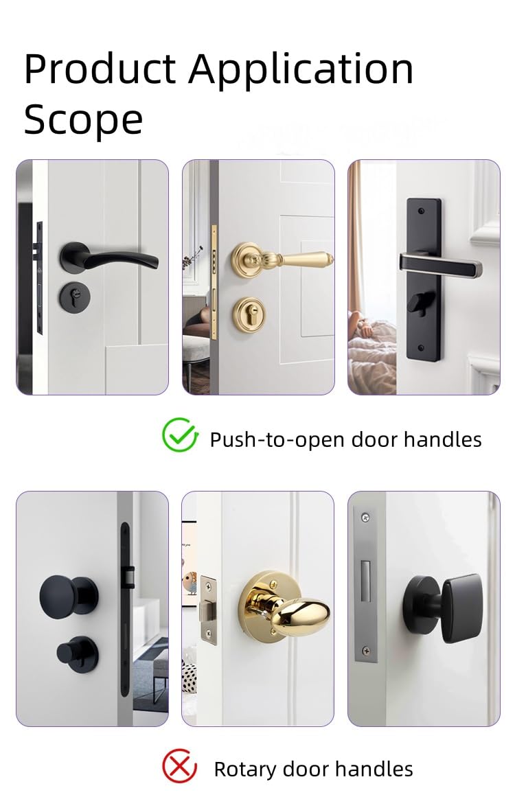 Tazyuxd wide compatibility with doors, windows, cabinets and more.