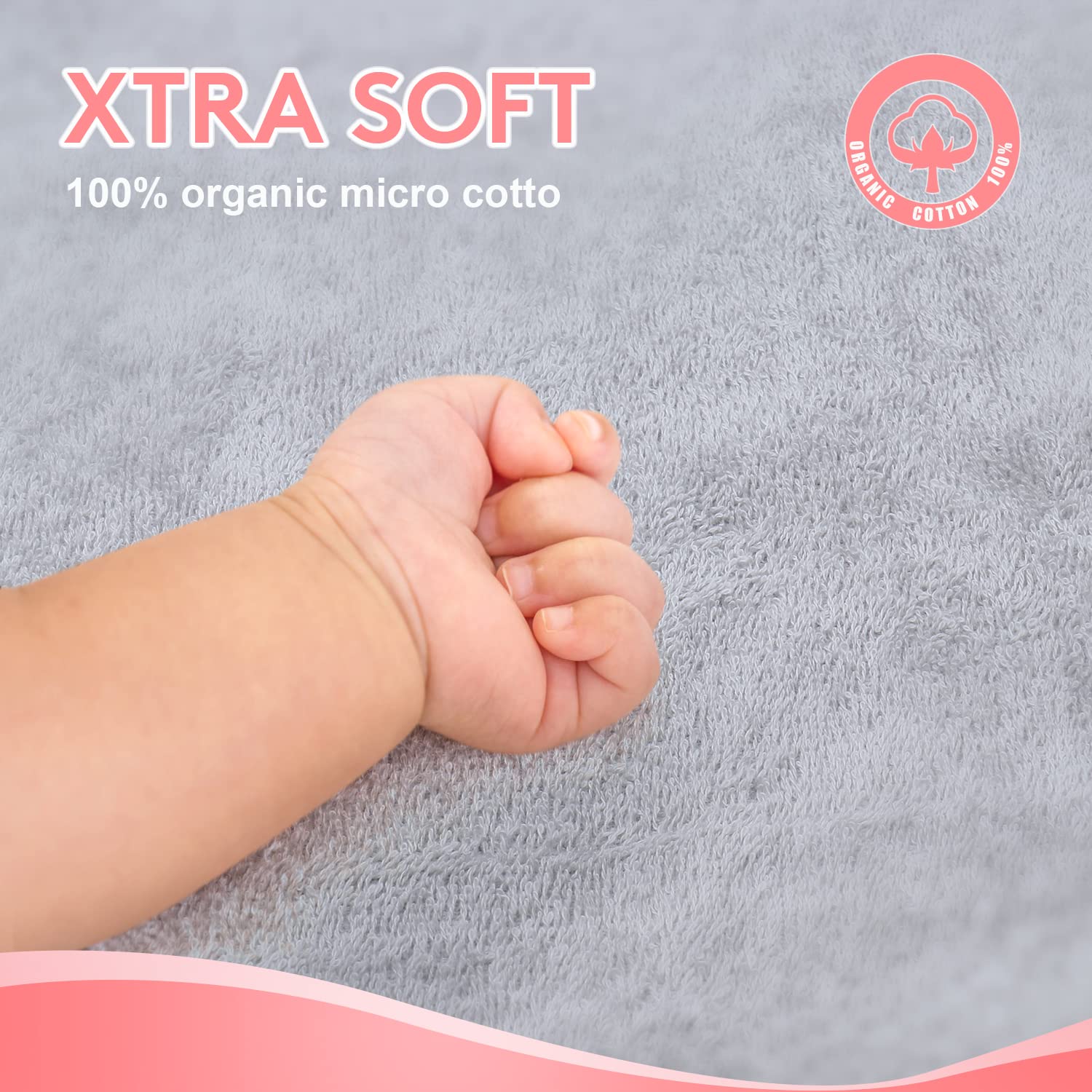 TBEZY eco-friendly cotton towel emphasizes sustainable material for baby care