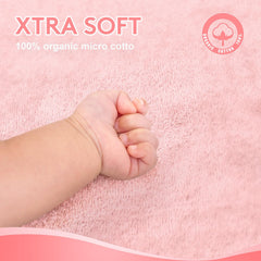 TBEZY Hooded Towel Snug wrap helps keep baby dry and secure after bath.