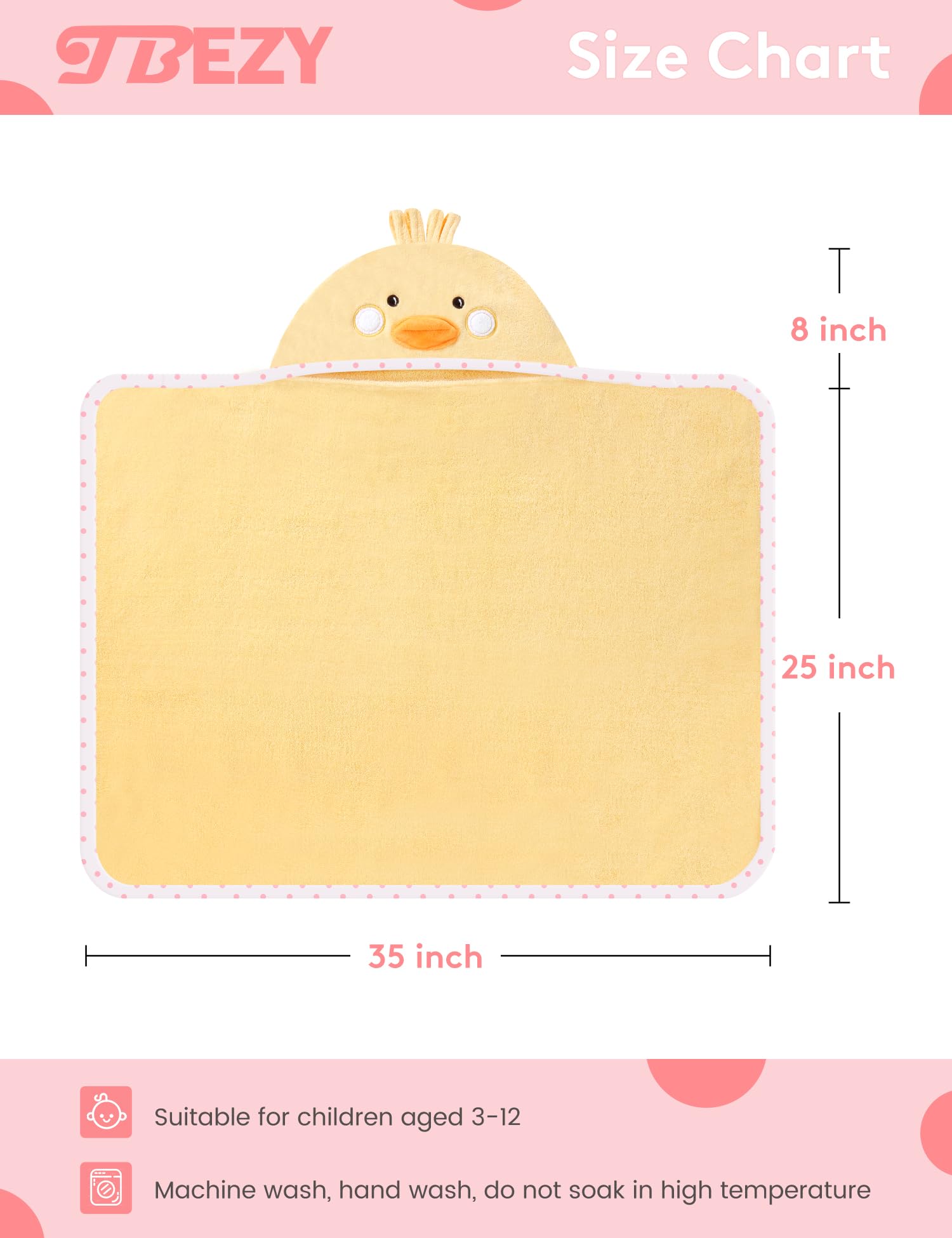 TBEZY hooded towel soft cotton velour texture highlights plush softness