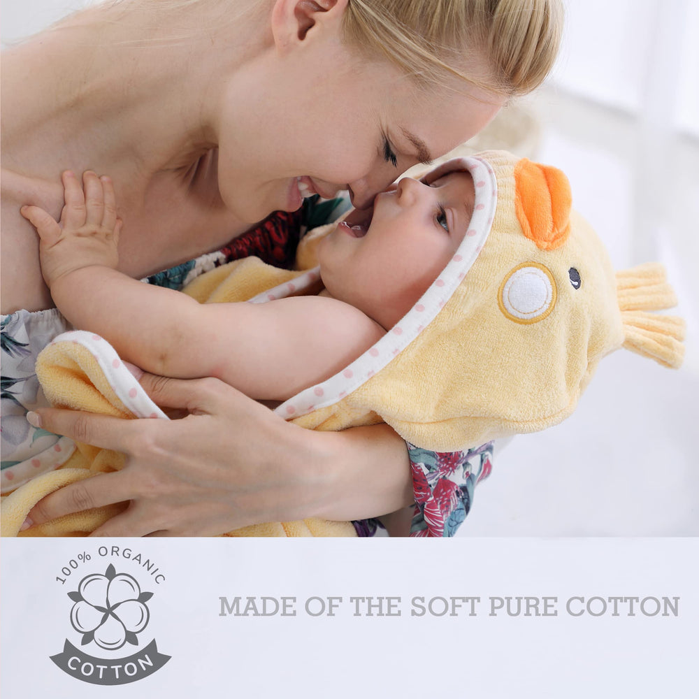 TBEZY hooded towel terry layer for high absorbency after bath