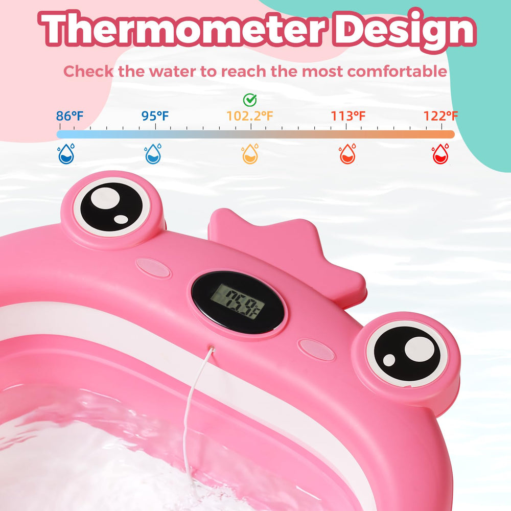 TBHAPY multi-scene travel bath supports newborn to toddler play