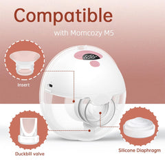 TB Tbuymax 4pc silicone diaphragms for Momcozy M5 offer flexible seal control.