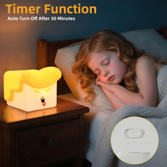 Tcamp squishy light is tapped to activate illumination for focus